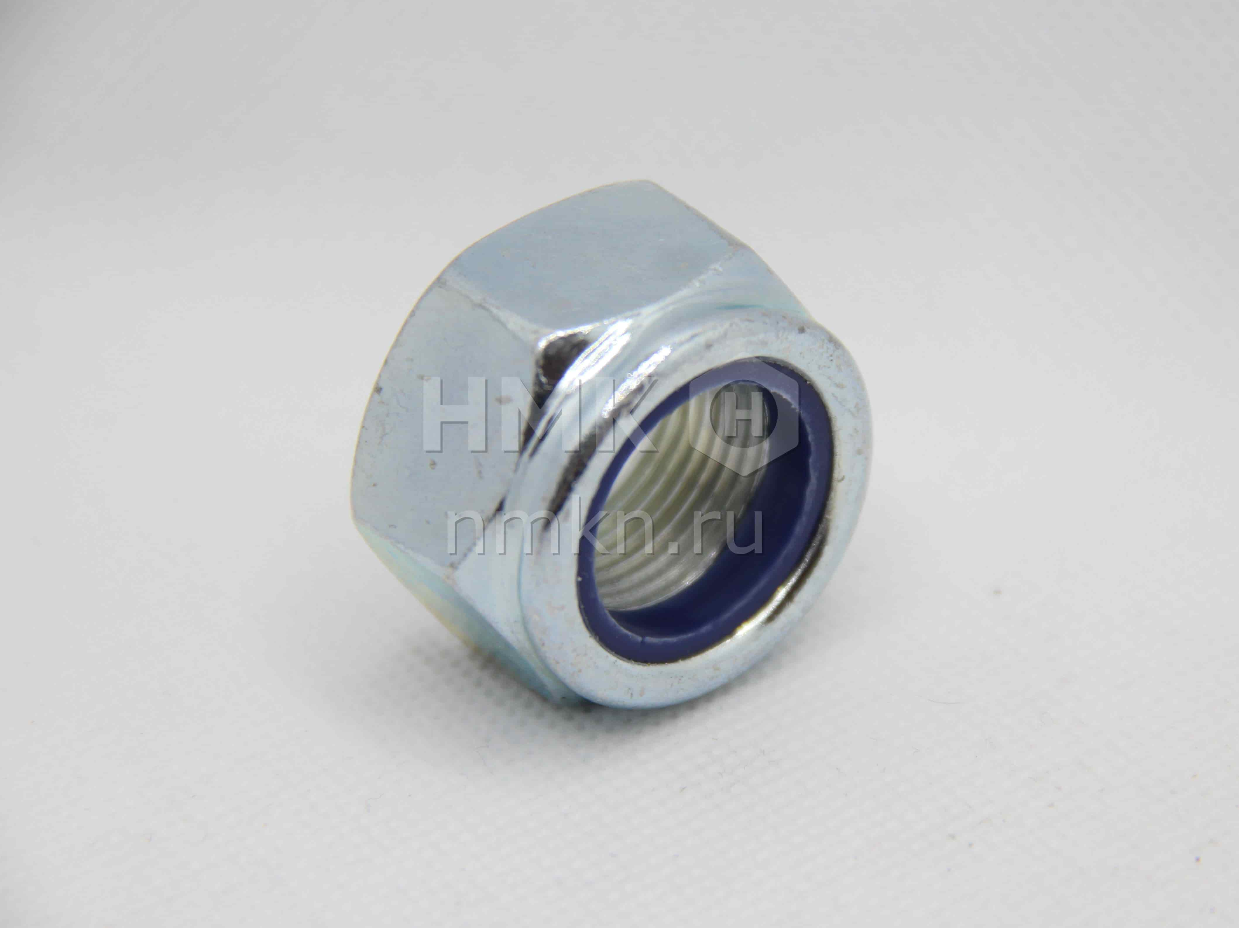 гайка м20х1,5 din 985 с синим нейлоновым кольцом (цинк) в интернет-магазине НМК